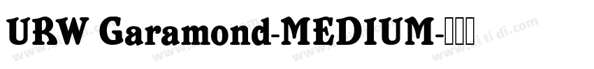 URW Garamond-MEDIUM字体转换